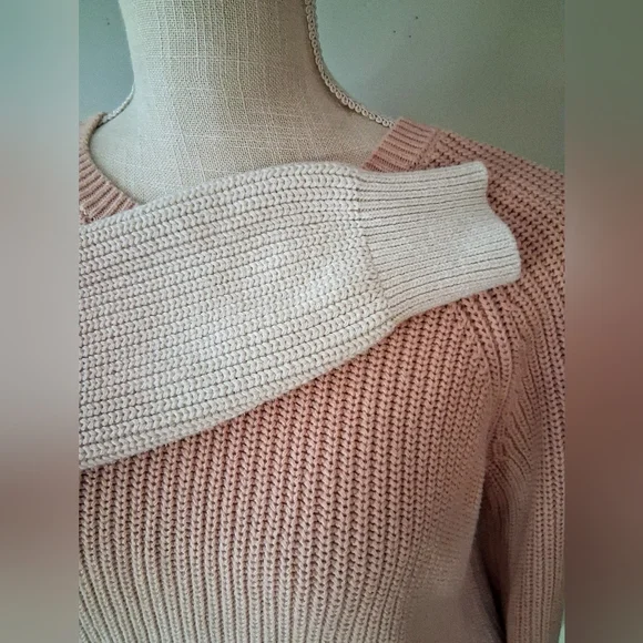 Lucky Brand - Ladies Ombre Dip Dye 100% Cotton Sweater - Buttoned Back M - Picture 7 of 11